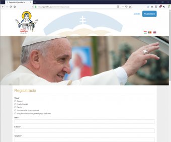 Már 75 ezren regisztráltak a pápalátogatásra, álhírek is terjednek