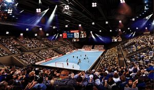 Épül az új sportcsarnok de a polgármester elégedetlen a munkaütemmel