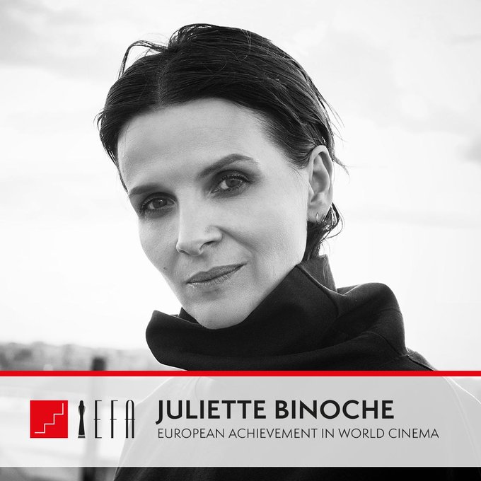 Juliette Binoche életműdíjat kap az Európai Filmakadémiától