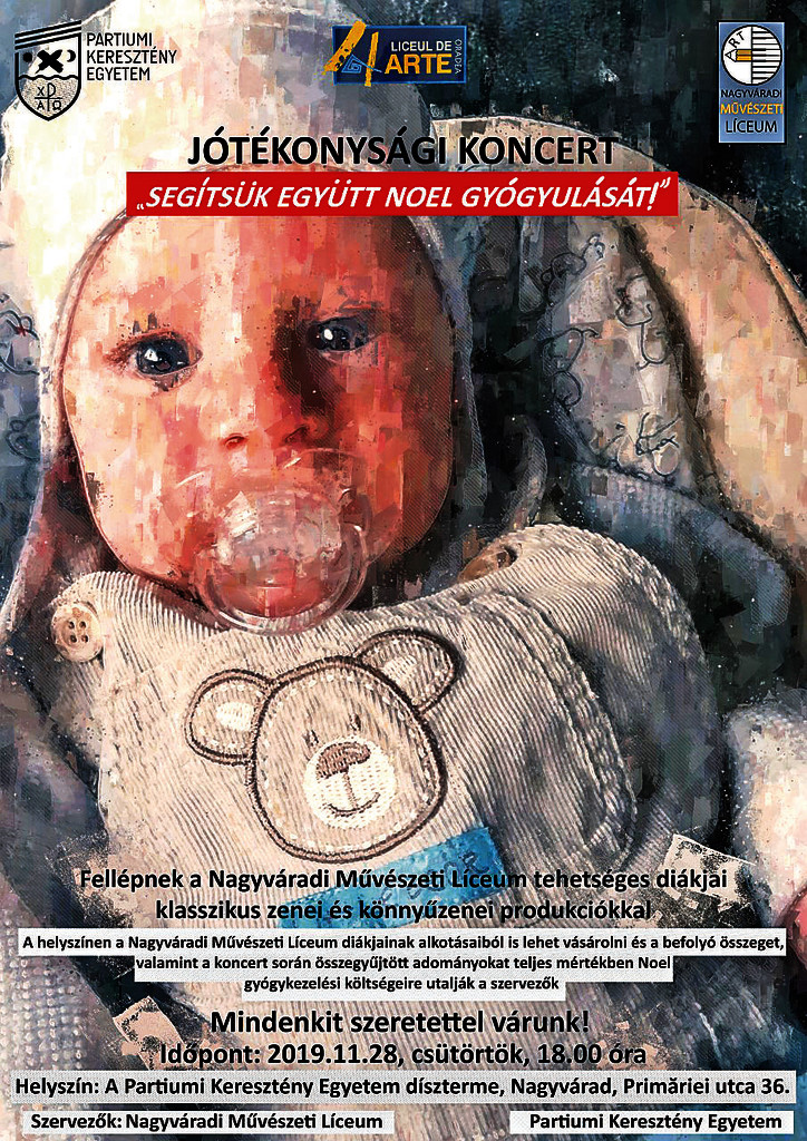 Jótékonysági koncertet szerveznek Noel baba gyógyulásáért november 28.- án