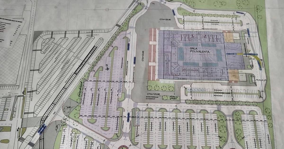 825 parkolóhelyet alakít ki az épülő új sportcsarnok körül a nagyváradi önkormányzat