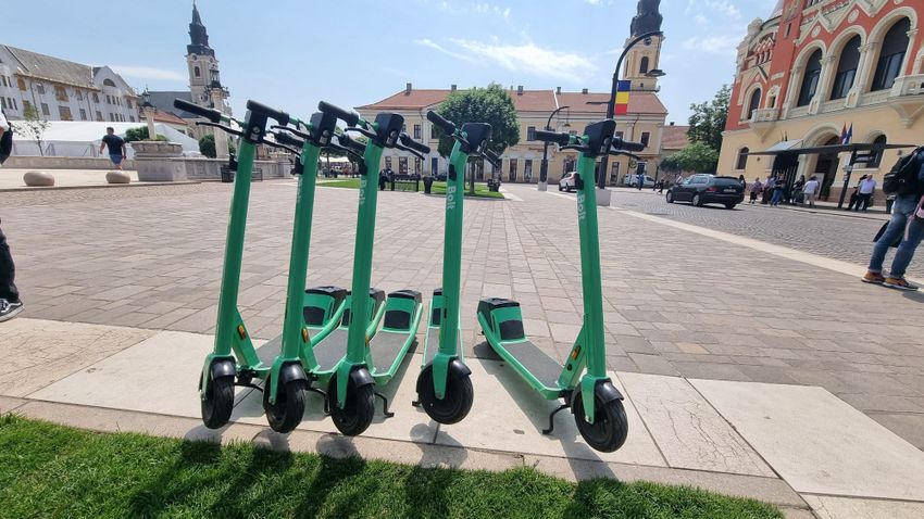 Mostantól 250 elektromos roller áll a nagyváradiak a rendelkezésére