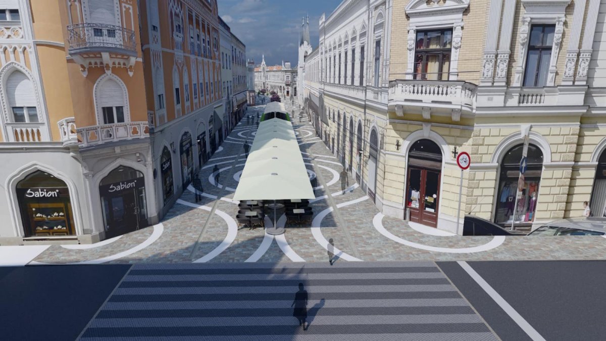 A kommunizmus idején díjnyertes terv alapján újítaná fel a nagyváradi Fő utcát a városvezetés