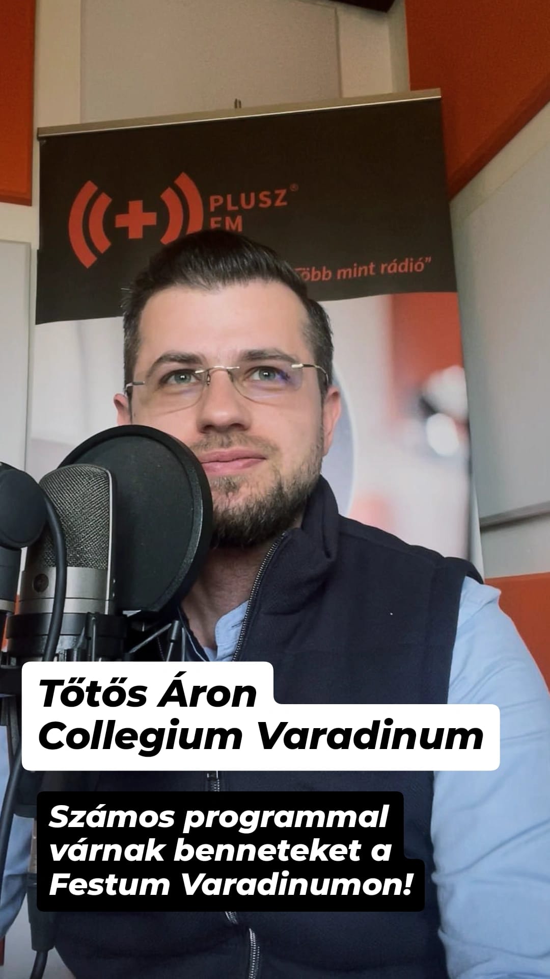 Tőtős Áron - a Collegium Varadinum programjai a 33. Festum Varadinumon