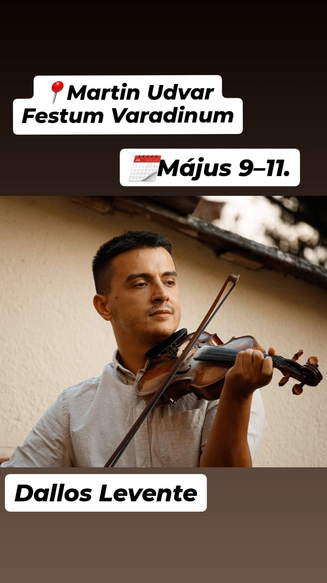 Dallos Levente - A Martin Udvar idén előszőr van jelen a Majálison